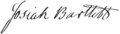 Josiah Bartlett Signature