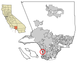 LA County Incorporated Areas Hermosa Beach highlighted.svg