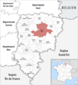Locator map of Kanton Marle