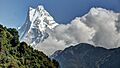 Machapuchare in cloud