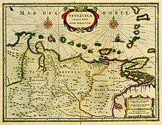Mapa de Venezuela 1635