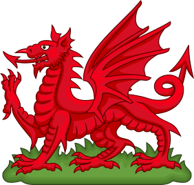 Red Dragon Badge of Wales