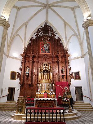 Archivo:Retablo mayor de Nuestra Señora de la Encarnación en Vera 001