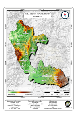 Archivo:Risaralda Mapa Fisico
