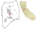 San Joaquin County California Incorporated and Unincorporated areas French Camp Highlighted