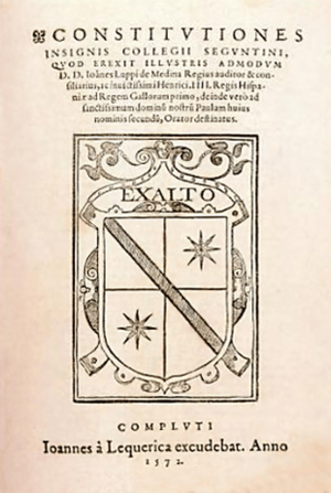 Archivo:Universidad de Sigüenza (1572) Constituciones