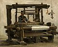 Weaver at the loom, Kröller-Müller Museum