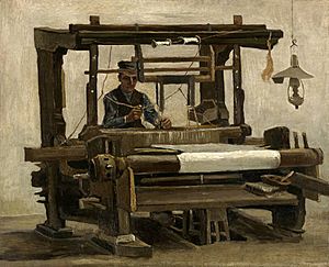 Archivo:Weaver at the loom, Kröller-Müller Museum