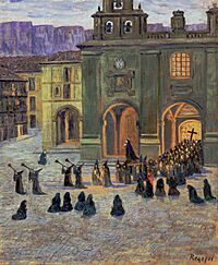 Archivo:(Barcelona) Matinada del Divendres Santa a Orduña - Dario de Regoyos - Museu Nacional d'Art de Catalunya