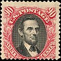 Archivo:Abraham Lincoln 1869 Issue-90c