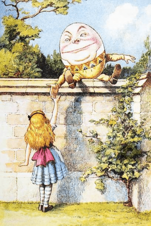 Archivo:Alice with Humpty Dumpty (Illustration by John Tenniel)