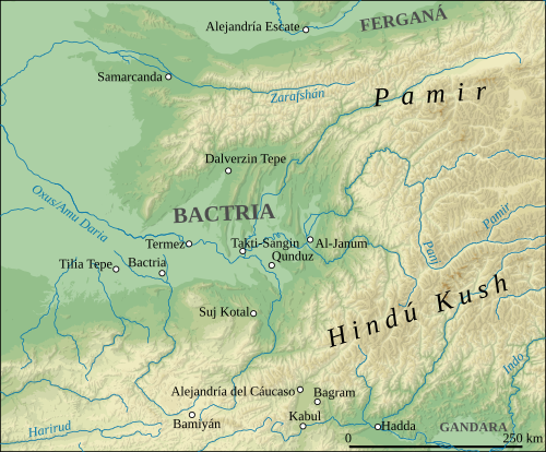 Antiguas ciudades de Bactriana.