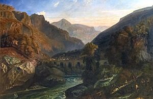 Archivo:Beaux Arts de Carcassonne - Vue prise aux environs du col de Tende - Paul Huet - Salon de 1849