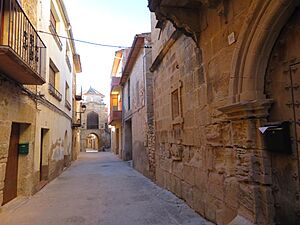 Archivo:Calle de San Antonio de Padua, núcleo histórico tradicional de Cretas, Matarraña, Teruel