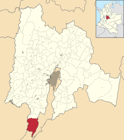 Cabrera ubicada en Cundinamarca