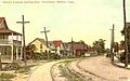 Curve on Merwin Avenue in Woodmont - postcard