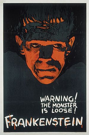 Archivo:Frankenstein (1931 teaser poster - Style B)