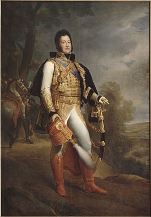 Archivo:Gérard - Louis-Philippe Ier (1773-1850) duc d'Orléans en uniforme de colonel-général des Hussards (1817)