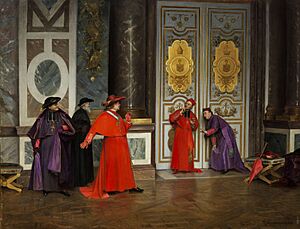 Archivo:Henri Adolphe Laissement Kardinäle im Vorzimmer 1895
