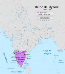 Ubicación de Mysore