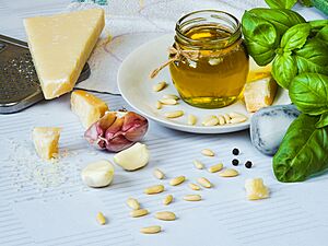 Archivo:Ingredienti per il pesto Genovese (Ingridients for Pesto Genovese)