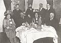 Joaquín Costa con Miguel Morayta, Manuel Bescós, el doctor Calzada, la familia de este y otros amigos