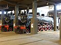 Locomotoras de vapor Mitsubishi, años 1952-1953. Museo Nacional Ferroviario Pablo Neruda, TEMUCO. Chile