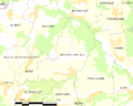 Map commune FR insee code 02686