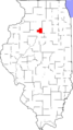 Map of Illinois highlighting Putnam County