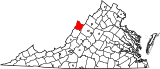 Map of Virginia highlighting Highland County.svg