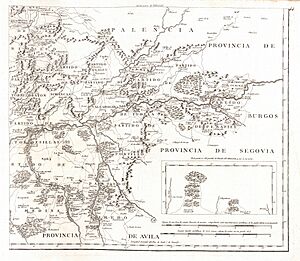 Archivo:Mapa geográfico de la provincia de Valladolid 4de4 (1779, Tomás López)