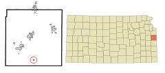 Miami County Kansas Incorporated and Unincorporated areas Fontana Highlighted.svg
