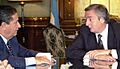 Néstor Kirchner y Eduardo Duhalde-Buenos Aires-23 de marzo de 2004