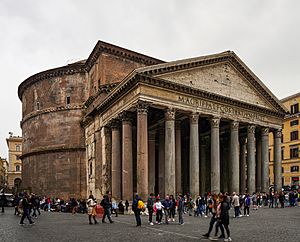 Archivo:Pantheon (Rome) - Right side and front