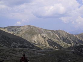Pic de la Dona i portella de Mentet des del coll de la Marrana.jpg