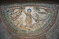 Archivo:Santa Costanza. Mosaic del S. VII “Traditio Legis” adjusted
