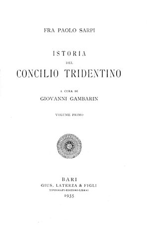 Archivo:Sarpi - Istoria del Concilio tridentino, 1935 - 1916022