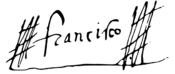 Signature of Francis Xavier.svg