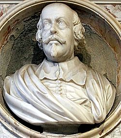 Tomb of Pietro da Cortona (crop) - Crypt of Santi Luca e Martina - Rome 2016.jpg