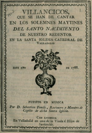 Archivo:Villancicos de Sebastián Tomás