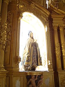 03 Valladolid monasterio Valbuena Iglesia retablo Inmaculada Ni