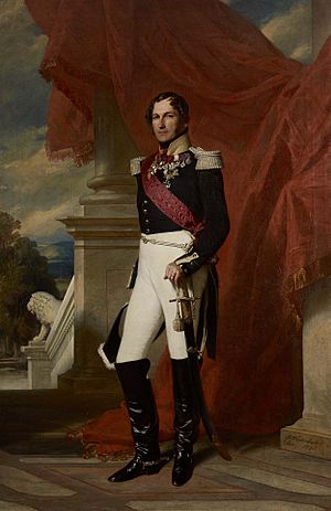 Archivo:1840 portrait of King Leopold I (King of the Belgians) by Winterhalter