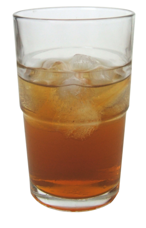 Archivo:300ml glass of kombucha with ice