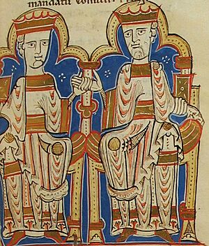 Archivo:Alphonse the Chaste and Alphonse VIII of Castile