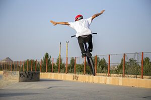 Archivo:BMX Rider In Iran- Qom city- Alavi Park 26