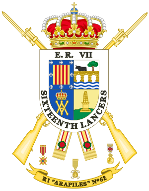 Archivo:Coat of Arms of the 62nd Infantry Regiment Arapiles