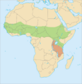 Distribution G. senegalensis