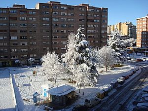 Archivo:El barrio de San Juanillo con más de 15 centímetros de nieve