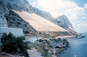 Archivo:Gibraltar East Side Water Catchments in 1992