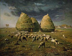 Archivo:Haystacks Autumn 1873 Jean-Francois Millet